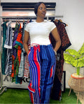 Aso oke pant- Stripe