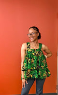 Green spaghetti top